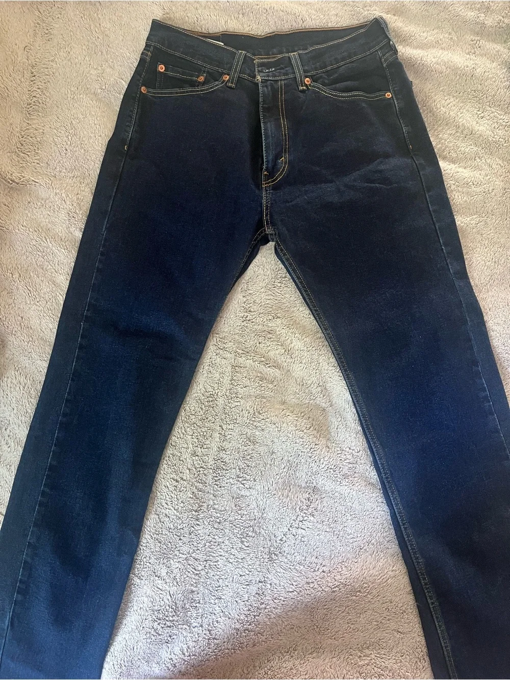 Levi's 505 Straight Men's Jeans in Dark Blue Denim